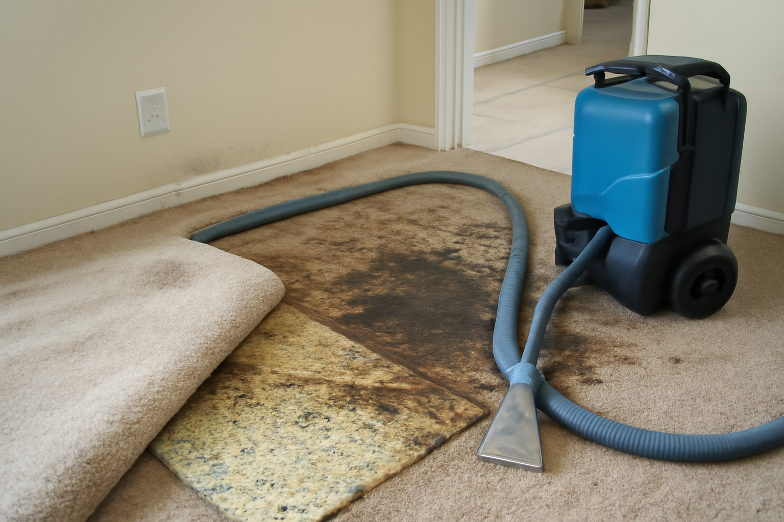 Carpet Pad Water Extraction in Clute, TX