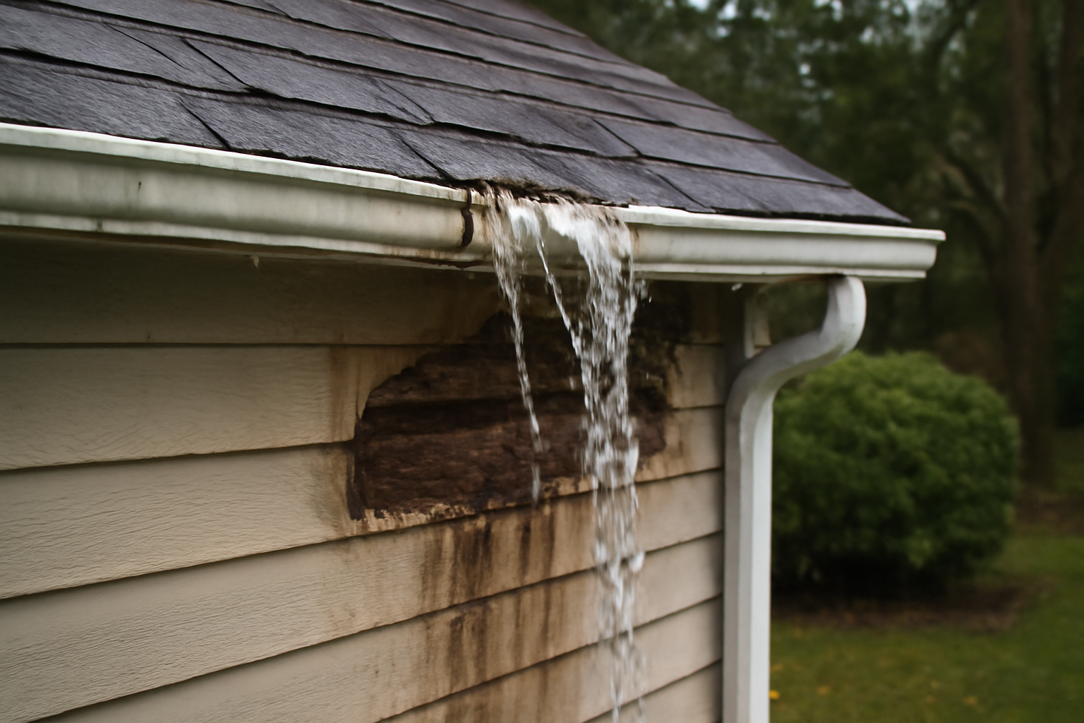 Gutter Overflow Water Removal in Clute, TX