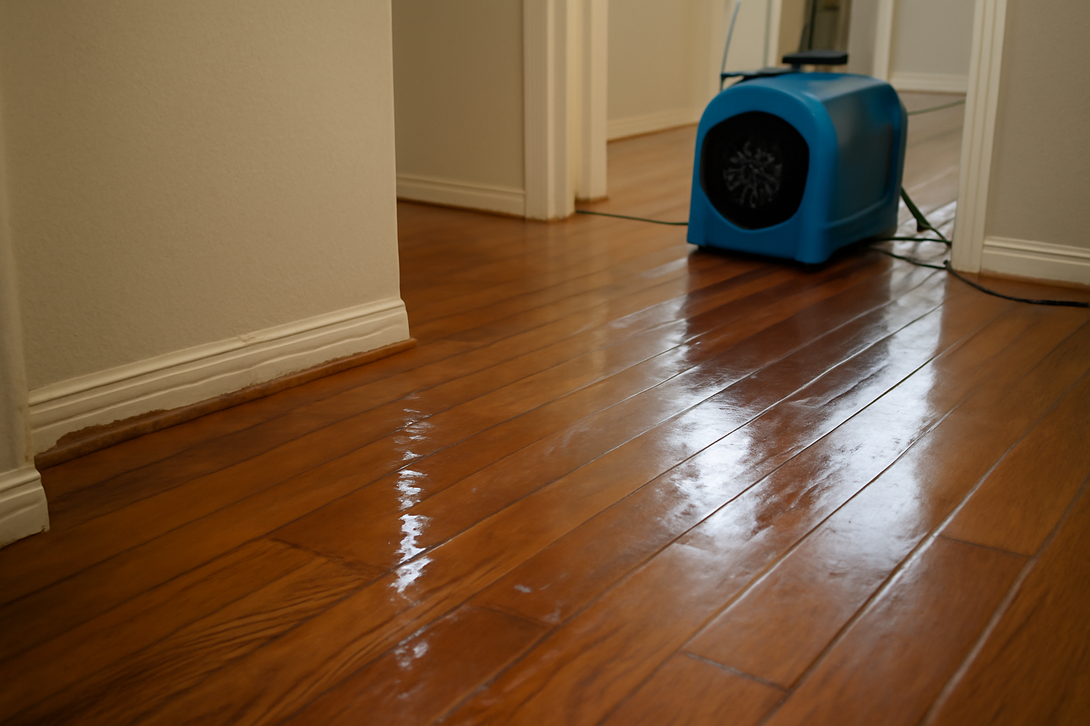 Hardwood Floor Water Extraction in Clute, TX