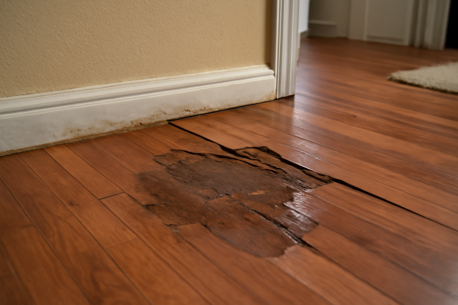 Laminate Floor Water Damage Restoration in Beaumont, TX