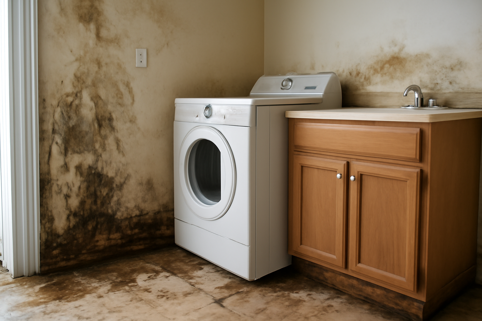 Laundry Room Water Damage Restoration in Clute, TX