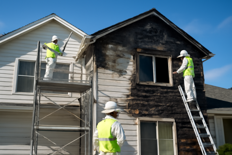 Fire damage restoration service