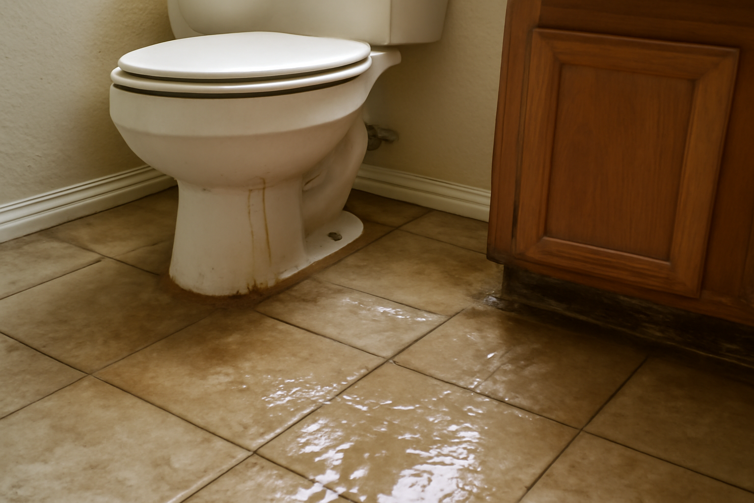Toilet Overflow Water Removal in Clute, TX