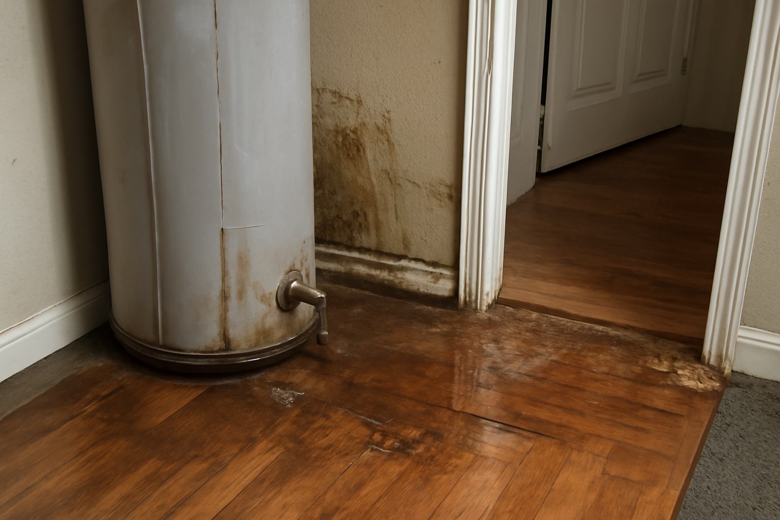 Water Heater Burst Water Removal in Clute, TX