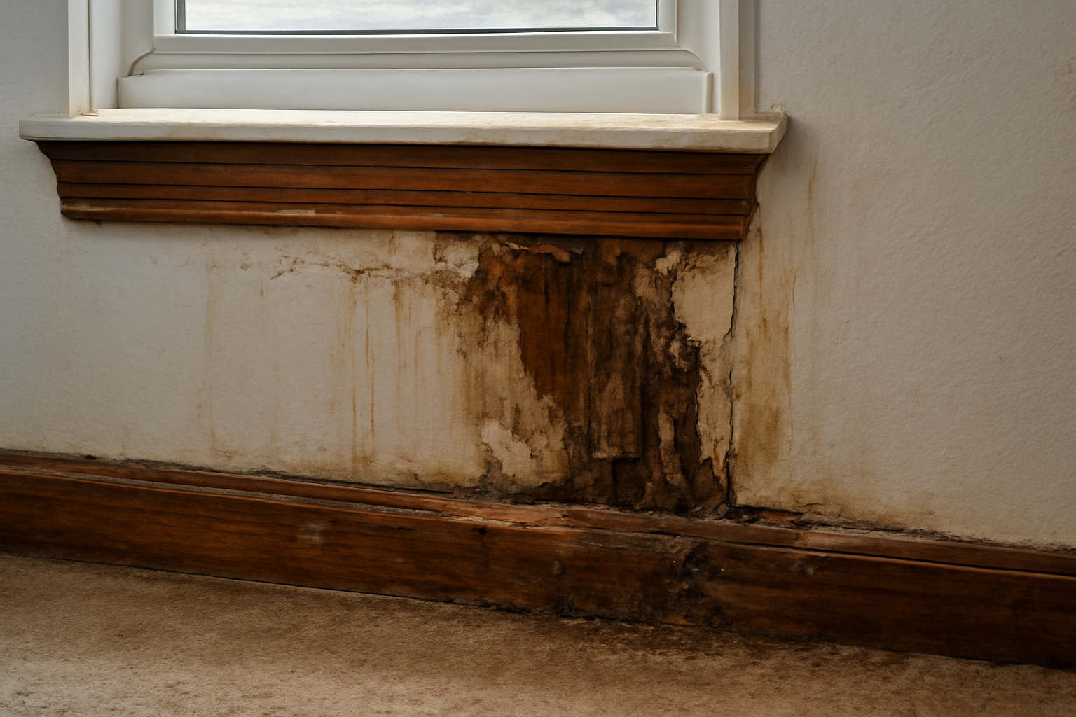 Wood Trim Water Damage Restoration in Dickinson, TX